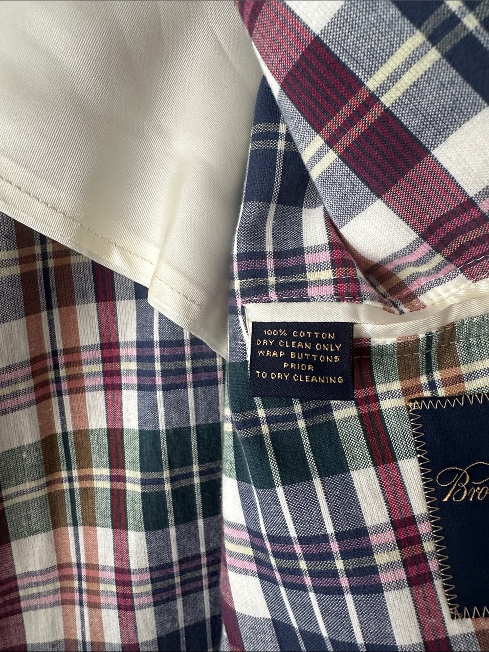 NWOT! Brooks Brothers Blue/Red  Madras Plaid Cotton Sport Coat Men’s 41L Blazer - Picture 6 of 8